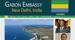 Desktop Screenshot of gabonembassynewdelhi.com